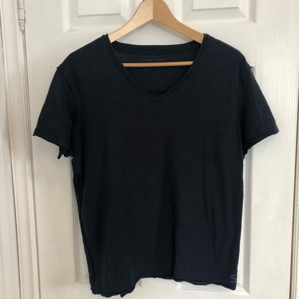 🔥5/$35🔥 Rogue State Navy Pima Cotton T-Shirt | L​​